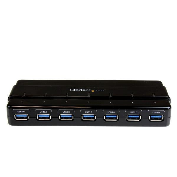 StarTech Accessory 7 Port USB 3.0 Hub Desktop USB Hub with Power Adapter Black Retail (ST7300USB3B) - V&L Canada