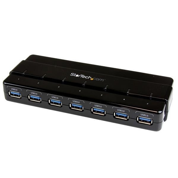 StarTech Accessory 7 Port USB 3.0 Hub Desktop USB Hub with Power Adapter Black Retail (ST7300USB3B) - V&L Canada