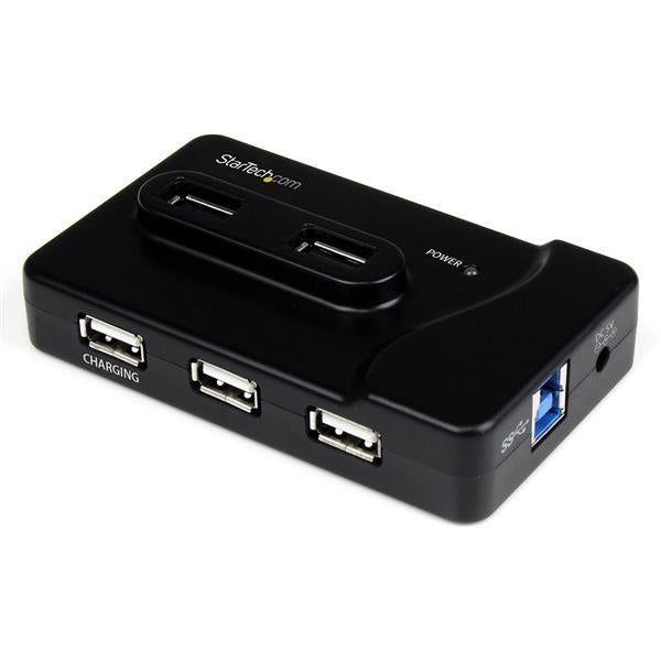 StarTech Accessory 6-Port USB3.0/2.0 Combo Hub with 2A Charge Port 2xUSB3.0/5xUSB2.0 Retail (ST7320USBC) - V&L Canada