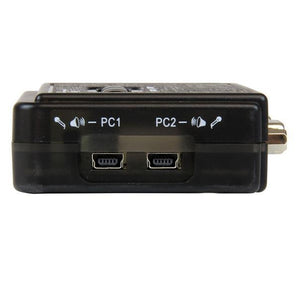 StarTech Network USB 2-Port USB KVM Switch Kit with Audio and Cables Black Retail (SV211KUSB) - V&L Canada