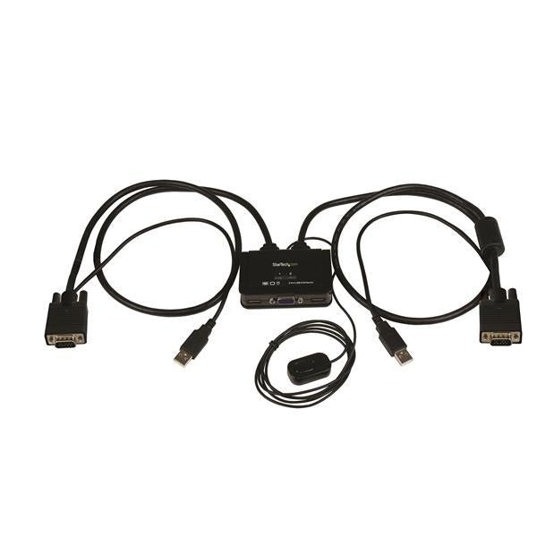 StarTech Network  2Port USB VGA Cable KVM Switch USB Powered with Remote Switch Retail (SV211USB) - V&L Canada