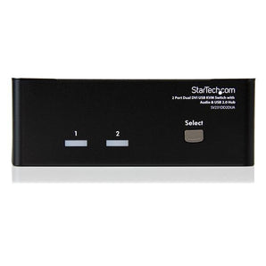 StarTech 2 Port Dual DVI USB KVM Switch with Audio/USB2 Hub Retail (SV231DD2DUA) - V&L Canada