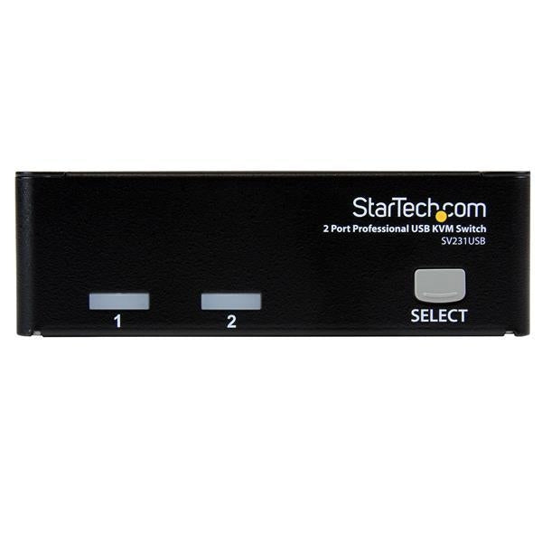 StarTech 2 Port Professional USB KVM Switch Kit with Cables (SV231USB) - V&L Canada