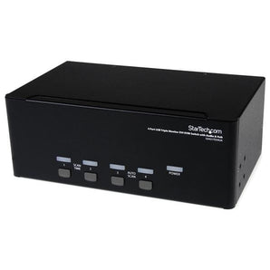 StarTech 4 Port Triple Monitor DVI USB KVM Switch with Audio &amp; USB 2.0 Hub (SV431TDVIUA) - V&L Canada