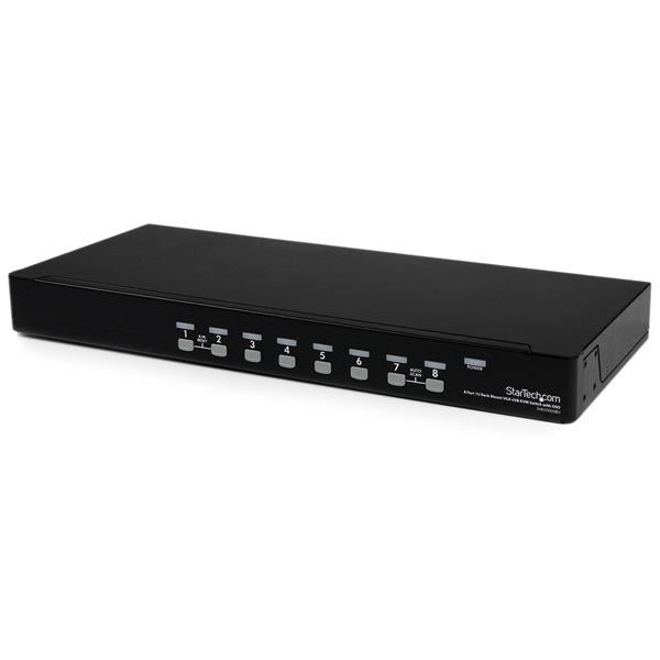 StarTech 8 Port 1U Rackmount USB KVM Switch with OSD (SV831DUSBU) - V&L Canada