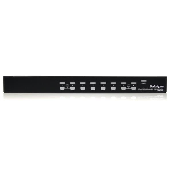 StarTech 8 Port 1U Rackmount DVI USB KVM Switch (SV831DVIU) - V&L Canada
