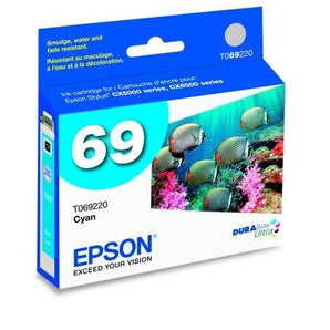 4-Pack EPSON Stylus CX5000/CX5000v/CX6000/CX7000F/7450/8400/9400Fax/C120 - Cyan (T069220-S-K) - V&L Canada