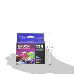Epson 125, Color Ink Cartridges, C/M/Y 3-Pack (T125520) (T125520-S-K)
