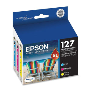 EPSON QTY 2: INK CART XTRA-HI-CAP CLR (CMY) (T127520-K2) - V&L Canada