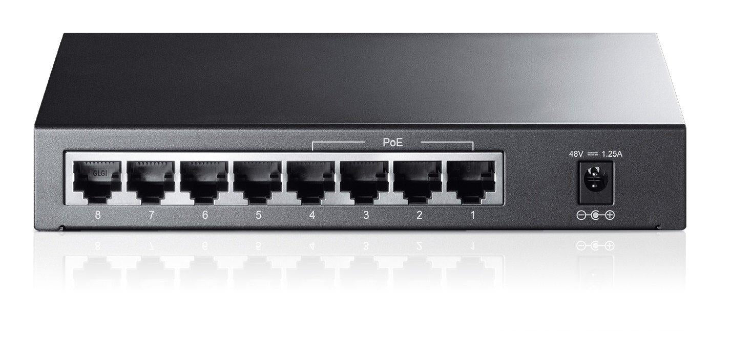 TP-Link TL-SF1008P 10/100Mbps 8-Port PoE Switch, 4 POE ports, IEEE 802.3af, 53W - V&L Canada