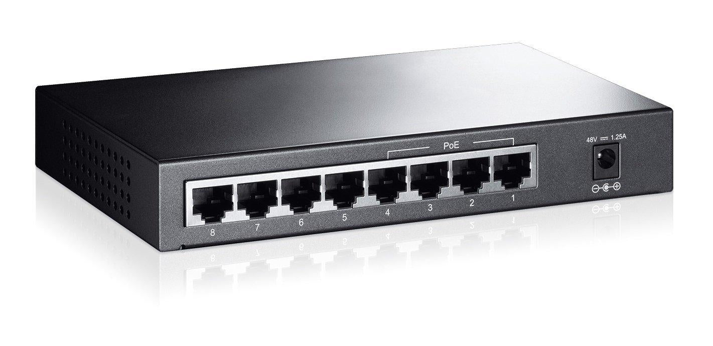 TP-Link TL-SF1008P 10/100Mbps 8-Port PoE Switch, 4 POE ports, IEEE 802.3af, 53W - V&L Canada