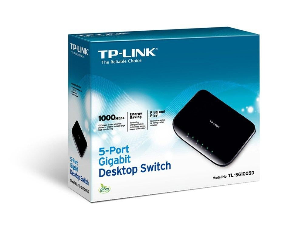 TP-LINK TL-SG1005D Unmanaged network switch Gigabit Ethernet (10/100/1000) Black network switch - V&L Canada