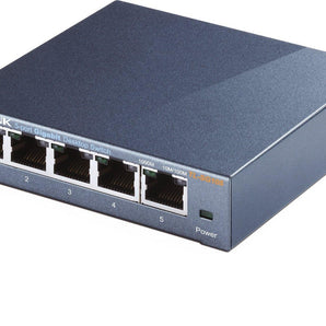 TP-Link TL-SG105 5-Port 10/100/1000Mbps Desktop Gigabit Steel Cased Switch, IEEE 802.1p QoS - V&L Canada
