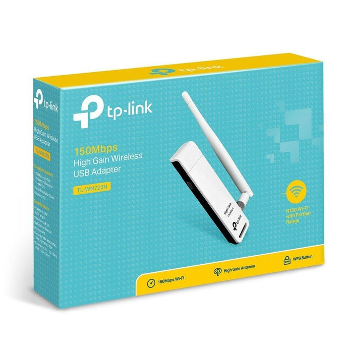 TP-Link TL-WN722N Wireless N150 High Gain USB Adapter, 150 Mbps with 4 dBi High Gain - V&L Canada