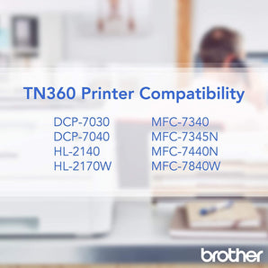 Brother TN360 High Yield Toner Cartridge - Black (TN760)