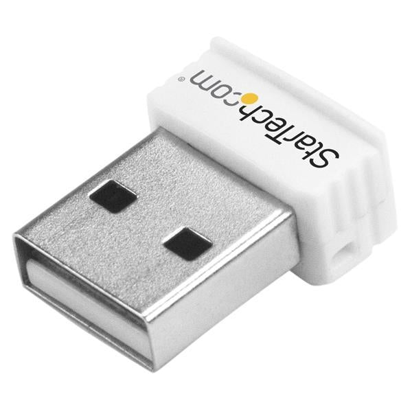 StarTech USB 150Mbps Mini Wireless N Network Adapter - 802.11n/g 1T1R USB WiFi Adapter - White (USB150WN1X1W) - V&L Canada