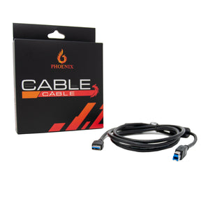 Phoenix Cable 6 feet USB 3.0 AM to BM Cable