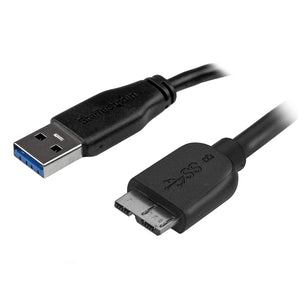 StarTech.com Slim Micro USB 3.0 Cable - M/M - 2m (6ft) (USB3AUB2MS)