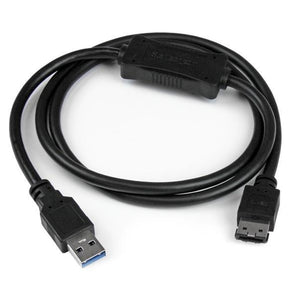 StarTech USB 3.0 to eSATA HDD / SSD / ODD Adapter Cable - 3ft eSATA Hard Drive to USB 3.0 Adapter Cable - SATA 6 Gbps (USB3S2ESATA3) - V&L Canada