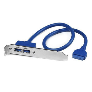 StarTech 2 Port USB 3.0 A Female Slot Plate Adapter (USB3SPLATE) - V&L Canada