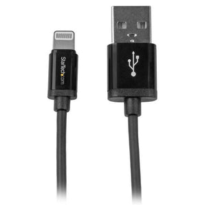 StarTech USB to Lightning Cable - Apple MFi Certified - 1 m (3 ft.) - Black (USBLT1MB) - V&L Canada