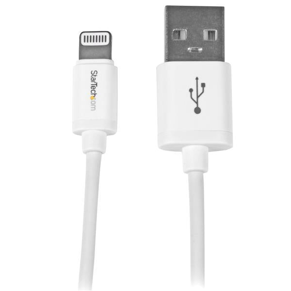 StarTech USB to Lightning Cable - Apple MFi Certified - 1 m (3 ft.) - White (USBLT1MW) - V&L Canada