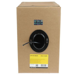 StarTech Bulk Cat 5e Ethernet Cable - 1000 ft. - Solid - CMR-Rated - Black (WIR5ECMRBK) - V&L Canada