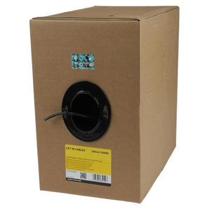 StarTech Bulk Cat 5e Ethernet Cable - 1000 ft. - Solid - CMR-Rated - Black (WIR5ECMRBK) - V&L Canada