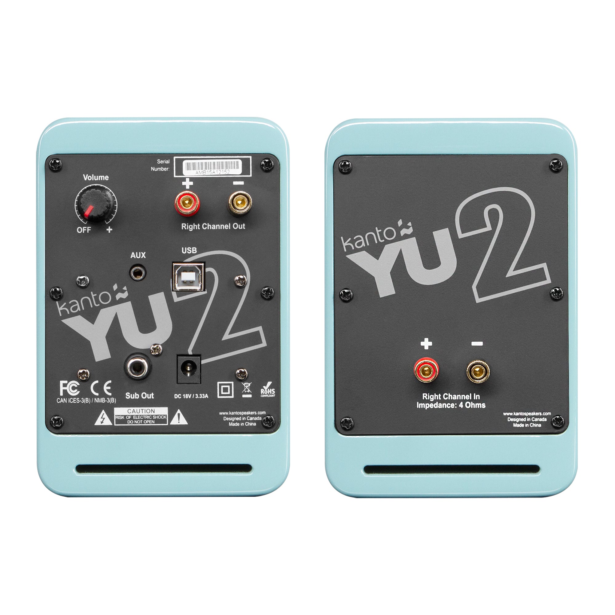 Kanto YU2 Powered Desktop Speakers - V&L Canada