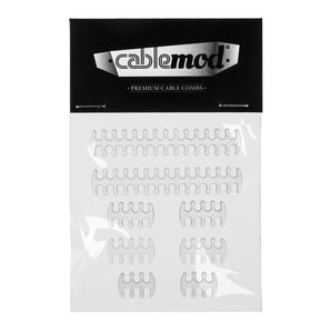CableMod ModMesh C-Series RMi/RMx Basic Cable Comb Kit - Transparent (CM-COM-BKIT-NCSRC-R)