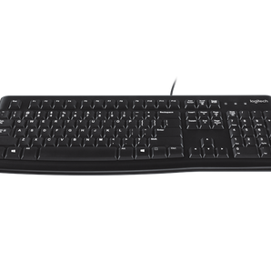 Logitech K120 Slim Corded Keyboard - USB Interface - English - Black - V&L Canada