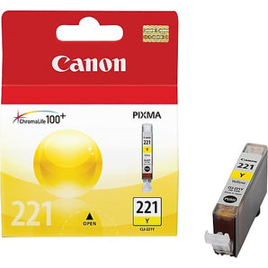 Canon CLI 221 Yellow Ink Cartridge, Standard (2949B001)