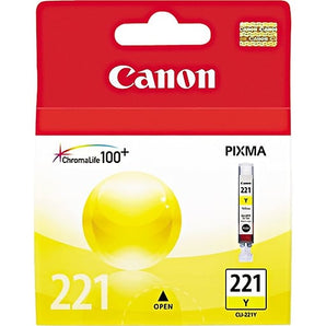 Canon CLI 221 Yellow Ink Cartridge, Standard (2949B001)