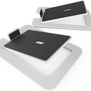 Kanto S6 Desktop Speaker Stands for Large Speakers, Black/White