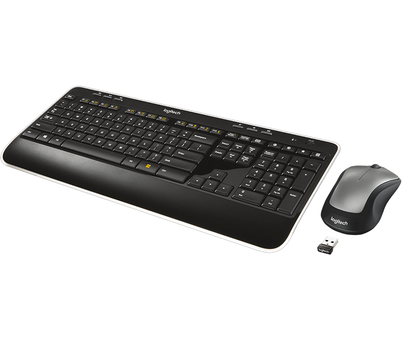 Logitech MK520 2.4 GHz Wireless  Keyboard and Laser Soft Rubber Grip Mouse Combo - V&L Canada