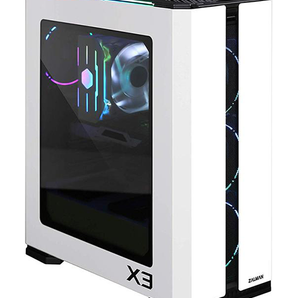 ZALMAN X3 ATX Mid-Tower Case, w/Tool-Less Side Panels, Comes w/4 RGB addressable Fans (White)